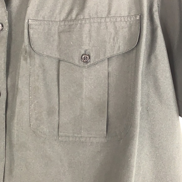 Priority ONE black short sleeved button top 18 - Picture 6 of 7